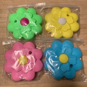 4 Flower-Shaped Stanley Lid Covers